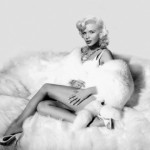 Jayne Mansfield in WHITE FOX Fur, Fur Goddess Hollywood Furs