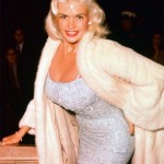 Jayne Mansfield in WHITE MINK Fur, Fur Goddess Hollywood Furs