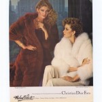 Vintage CHRISTIAN DIOR Fox Furs Ad. Luxury Furs ~ Fur Goddess Luxury Furs Gallery.