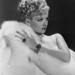 Lucille Ball in WHITE FOX Fur, Fur Goddess Hollywood Furs