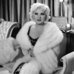 Mae West in a long OSTRICH feather coat, Fur Goddess Hollywood Furs