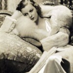 Margaret Sullivan in ERMINE with WHITE FOX Fur collar, Fur Goddess Hollywood Furs
