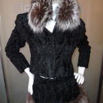 Scaasi Broadtail (made of little baby black lambs) and Fox 2 pc Set. Luxury Furs ~ Fur Goddess Luxury Furs Gallery.