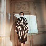 Revillon High-End Fur Couturiers - Collection Fall 2012 - Skunk Fur Coat. Luxury Furs ~ Fur Goddess Luxury Furs Gallery.