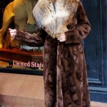 Sheared MINK FUR Coat with FINN RACCOON Trim by KAUFMAN FURS